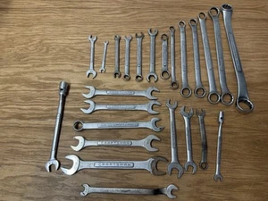 Lot Of 24 Vintage Craftsman USA V Series Wrench Wrenches Combo Box SAE STANDARD - Picture 1 of 12