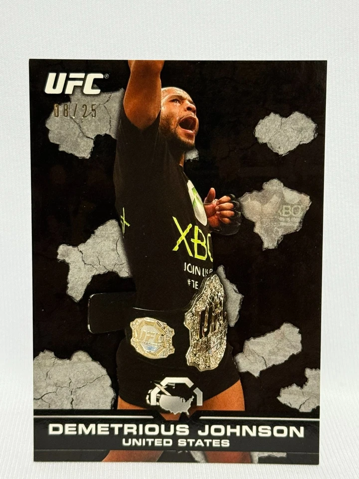 2013 Topps UFC Bloodlines Demetrious Johnson #135 BLACK 08/25 - Image 1 of 2