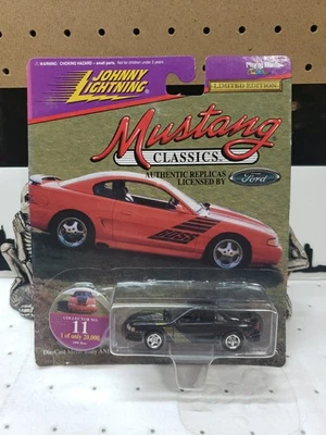 Ford Boss Mustang Mustang Classics Series 1994 Johnny Lightning en negro Foto 1 de 4