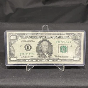 $100 One Hundred Dollar 1969 Federal Reserve Note (LIGHT CREASING) Decent Shape - Picture 1 of 3