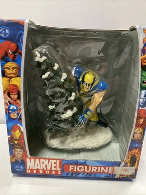 "Estatuilla Marvel X-Men Wolverine 2007 - Roman, Inc - 7"" cerámica nueva en caja lectura navideña" Foto 1 de 4