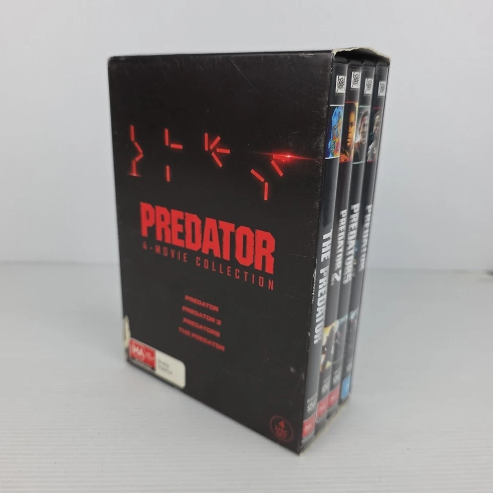 Predator 4-Movie Collection 1-4 1 2 3 4 - DVD Box Set PAL Region 4 Free Postage - Image 1 of 4