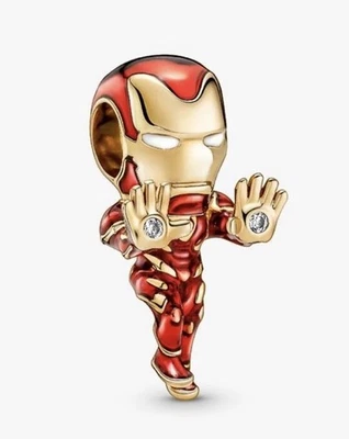Authentic Pandora x Marvel The Avengers Iron Man Charm Find Your Power 760268C01 - Image 1 of 4
