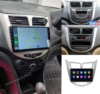 Apple CarPlay For Hyundai Accent 2011-2019 Car Stereo Radio Android 13 GPS NAVI - Image 1 of 4