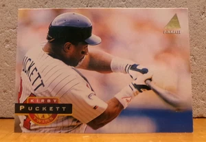 VERY COOL BASEBALL CARD KIRBY PUCKETT MINNESOTA TWINS POWER OF HOME RUN SWING - Picture 1 of 2