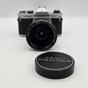 ASAHI PENTAX K 1000 35 MM Camera W SMC Pentax Shift 1:3.5/28mm Wide Angle Lens - Picture 1 of 24