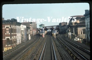 ORIG SLIDE NY NYC TRANSIT BMT SUBWAY NYCTA BROOKLYN MYRTLE KODACHROME 1976 - Picture 1 of 1