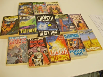C.J Cherryh set of 13 paperback sci-fi novels #A1 - Image 1 of 3
