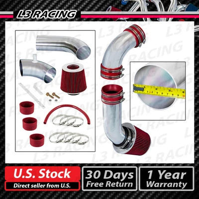 KIT ADMISIÓN AIRE FRÍO ROJO + FILTRO APTO PARA 09-11 HYUNDAI GENESIS 4 PUERTAS SEDÁN 3.8L V6 Foto 1 de 4