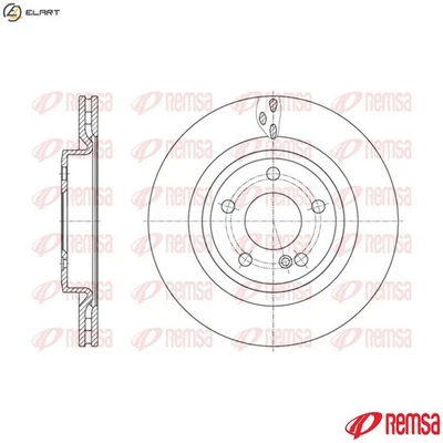 2x BRAKE DISC 61633.10 FOR MERCEDES-BENZ GLA-CLASS/SUV M 270.920 2.0L 4cyl 2.0L - Image 1 of 4