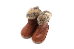Merence Snow Boots Fur Trimmed Toddler Girl Tan Size 8.5 EU 25 - Picture 1 of 5