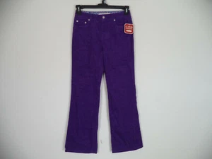 Juniors Purple Canyon River Blues Corduroy Pant. Size 14. 99% Cotton/ 1% Spandex - Picture 1 of 10