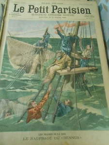 Kleines Tagebuch 1900 Nr. 576 Der Schiffbruch des Rennus Buren die Sieger - Bild 1 von 2