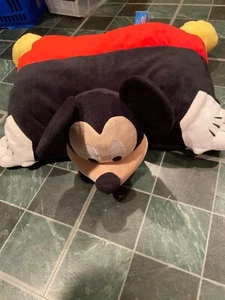 Mickey Mouse Pillow Pet Large 18” Plush *Pre Owned* eee1 - Picture 1 of 6