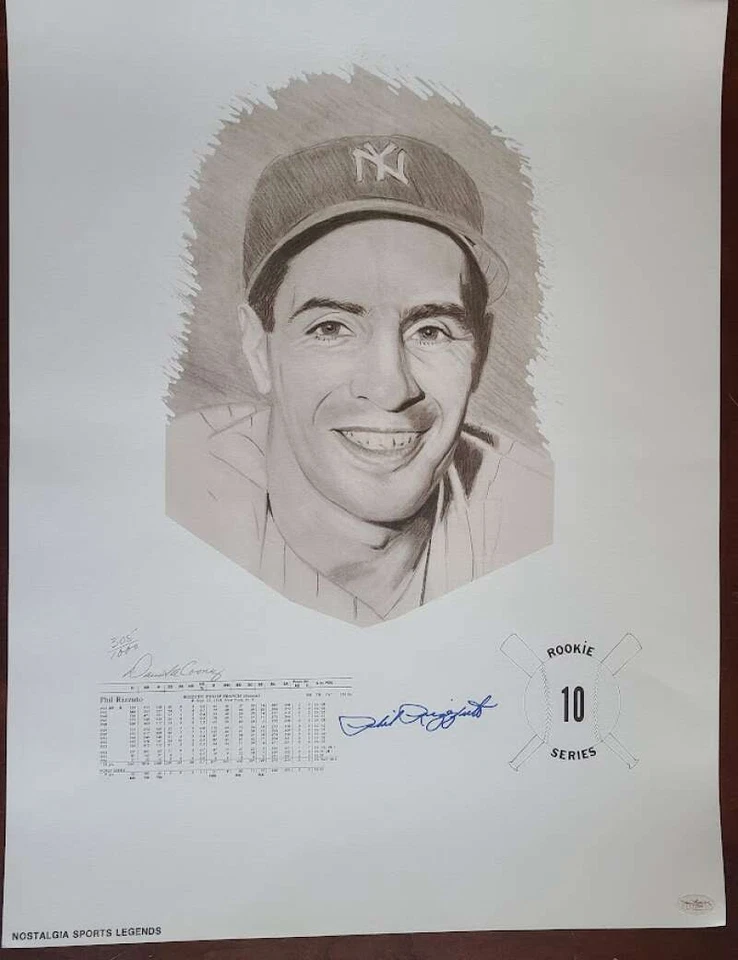 Phil Rizzuto JSA Signed  18x24 Litho Photo Autograph Yankees - Image 1 of 1