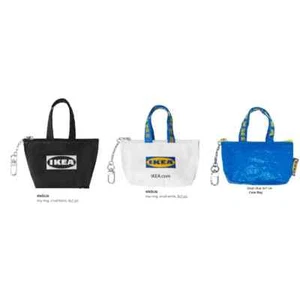 IKEA KNOLIG BAG Small Keychain Coin Pouch Zipper Bag Small Bag (9x7x3cm) - Picture 1 of 8