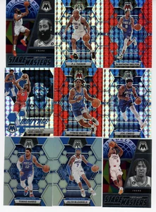 Tarjetas Joel Embiid/Tyrese Maxey 76ers 2022-23 Panini Mosaico Rojo/Plata/Prizm SP + - Imagen 1 de 1