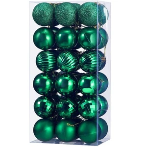 36 Pieces Christmas Ball Ornaments Shatterproof Christmas Decorations Tree Ba... - Picture 1 of 7