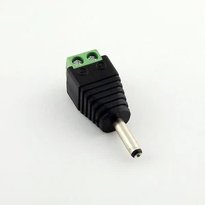 3.5mm x 1.35mm Male Plug TO AV Screw Terminal Plug Connector CCTV Video AV Balun - Picture 1 of 5