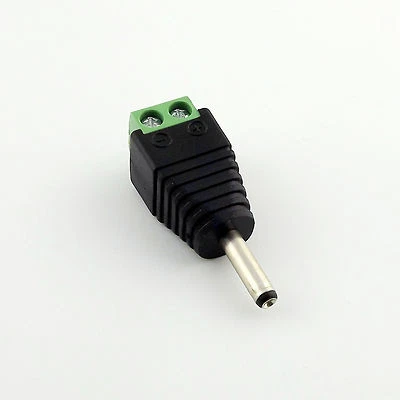 3.5mm x 1.35mm Male Plug TO AV Screw Terminal Plug Connector CCTV Video AV Balun - Image 1 of 4