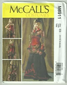 Vestido Steampunk Occidental Talla Grande 14-22 Disfraz Costura Patrón McCall's - Imagen 1 de 2