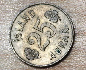 1961 Iceland 25 Aurar  - Picture 1 of 2