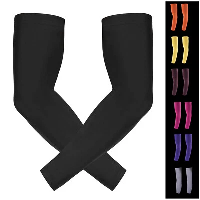 Cooling Arm Sleeves Compression Sun Sleeves for Men Women Youth Tattoo Cover Up - Image 1 of 4