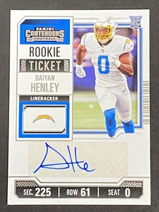 Daiyan Henley 2023 Contenders Rookie Ticket Auto #199 - Picture 1 of 10