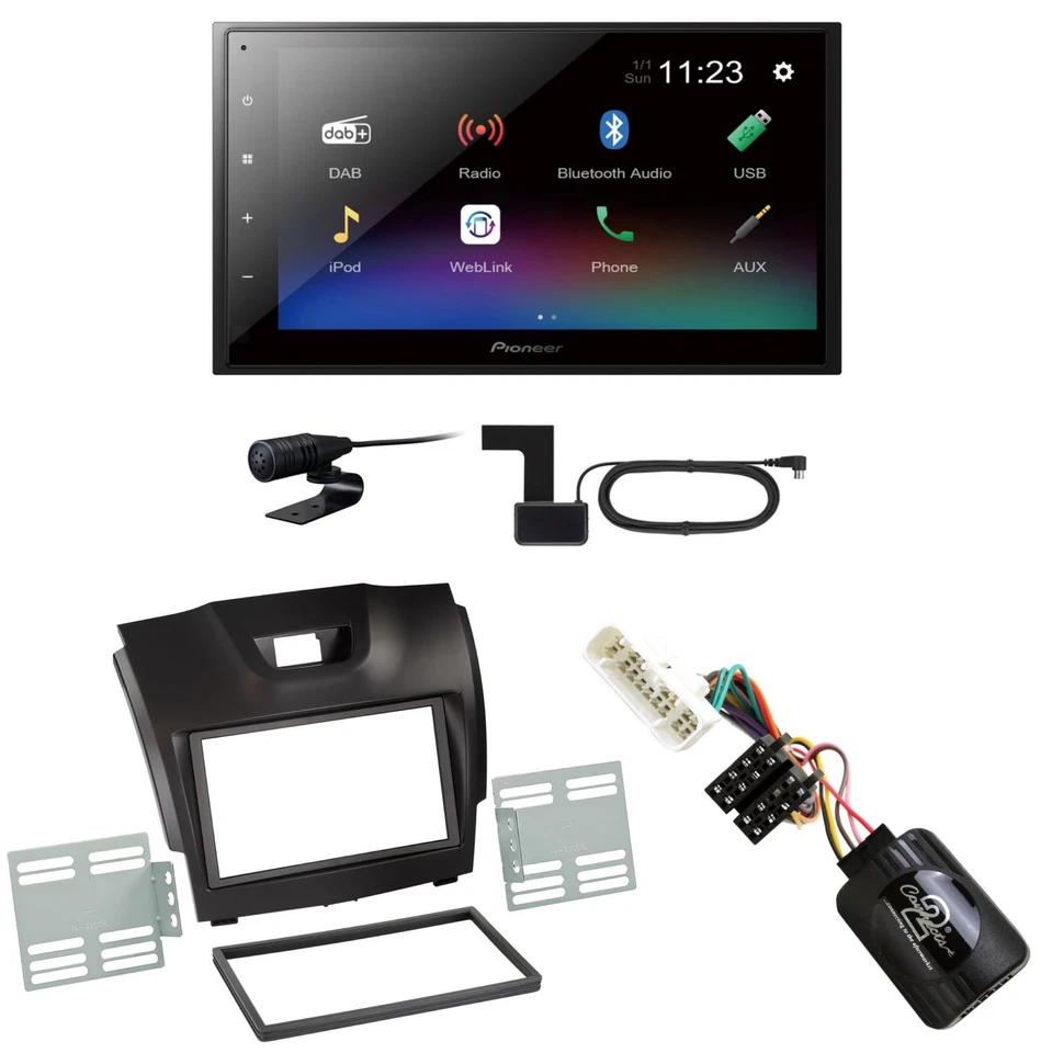 Pioneer DMH-A340DAB USB Bluetooth MP3 Bluetooth Einbauset für Isuzu D-Max 2 - Bild 1 von 1