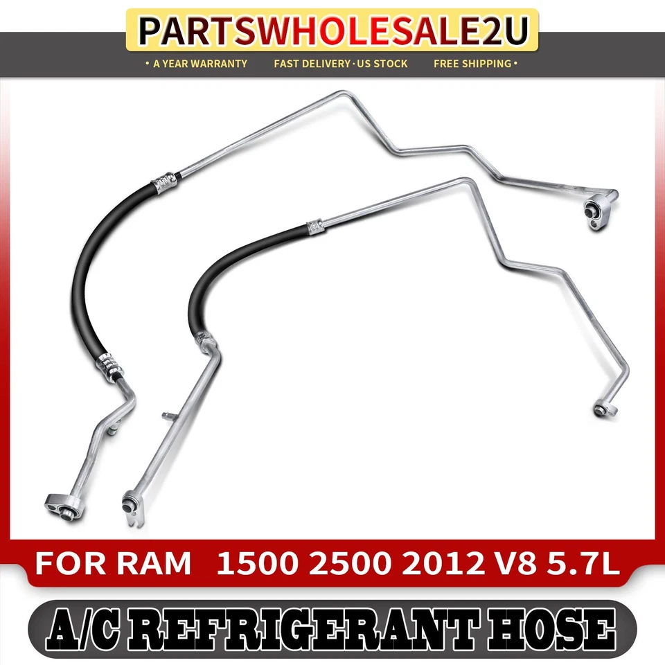Conjunto de manguera de succión y descarga de aire acondicionado para Ram 1500 2500 2012 V8 5,7 L 68092248AB Foto 1 de 4