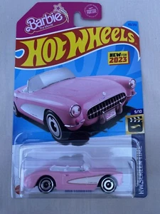 2023 Hot Wheels Pink 1956 Corvette 183/250 HW Screen Time 9/10 - Picture 1 of 3