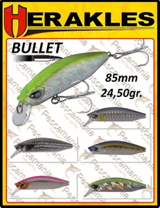 Herakles BULLET 85-SK jerkbait 85mm 24,5gr Artificiale spinning hard bait - Picture 1 of 6