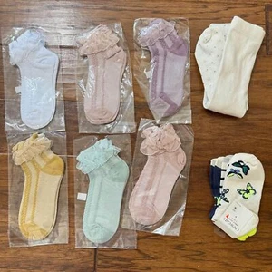 10 pair cute girls socks- size M (10-12) - Picture 1 of 5