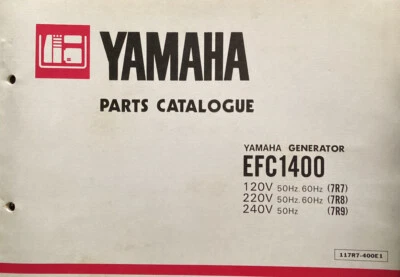 Yamaha genuine-parts book  EFC1400 GENERATOR . 1981 - Image 1 of 2