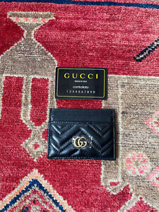 Gucci Kartenetui GG Card holder aus Leder - sehr gut -