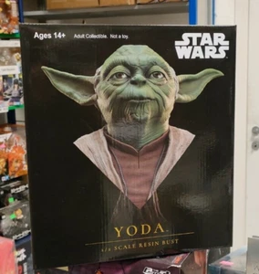 Diamond Select STAR WARS bust Yoda Scala 1/2 RESIN GENTLE GIANT LEGENDS 3D - Imagen 1 de 5