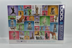 M49B3 Eurographics 1000-Piece Yoga Dogs Puzzle | New & Sealed - Picture 1 of 3