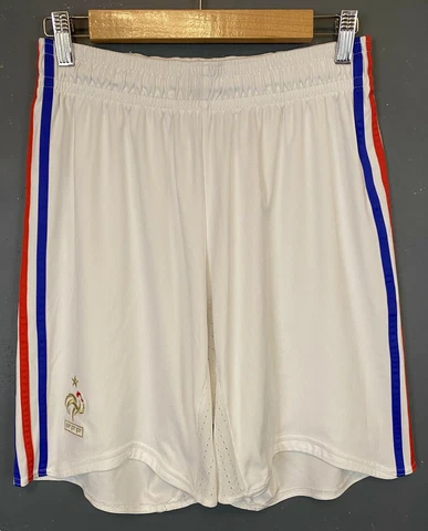 ADIDAS MEN'S FRANCE NATIONAL 2007/2008 HOME SHORTS FOOTBALL SOCCER SIZE M MEDIUM Cover