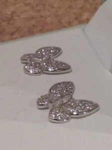 CONTESSA DI CAPRI butterfly stud earrings, silver, sterling 925, BNWT box - Picture 1 of 8