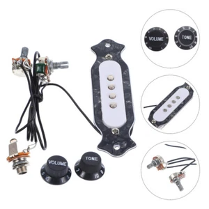  Pickup quattro corde pre-cablato chitarra soundhole con manopola controllo volume tono - Foto 1 di 12