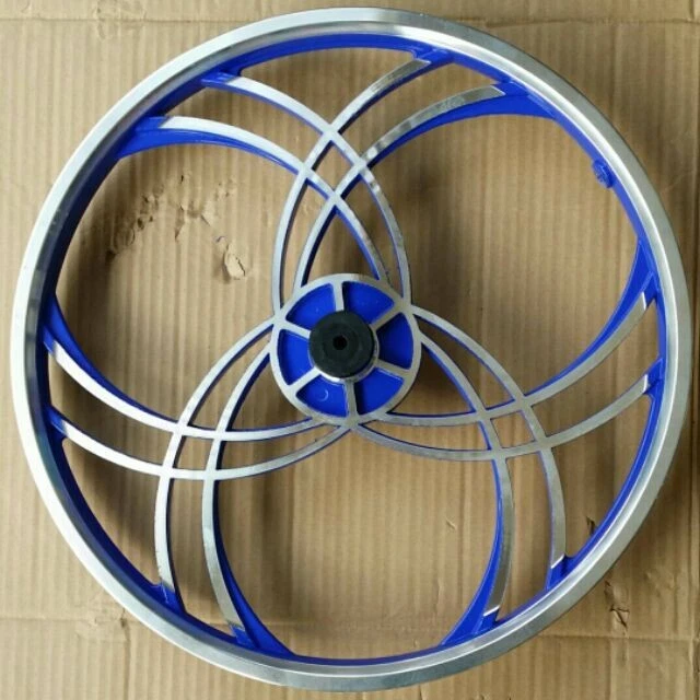 Pair of 20" Bicycle Mag Wheels Set 6 SPOKE BLUE FOR GT DYNO HARO Xpedite - Image 1 of 1
