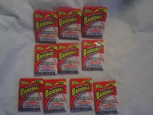 10-1991 TOPPS BASEBALL CONFEZIONI MAI APERTE, * (involucri macchiati di gomma) chipper jones? - Foto 1 di 2