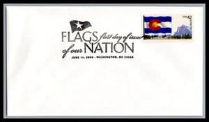 US FDC # 4280 42c Colorado Flag none   2008, 9p1450 - Picture 1 of 1