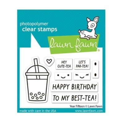 Selos transparentes de gramado Fawn ano quinze - Imagem 1 de 3