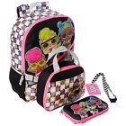 L.O.l. SURPRISE 16" 4-Piece Backpack Set w/ Insulated Lunch Box + ID Holder