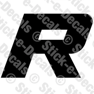 JERSEY LETTER R Vinyl Die Cut Decal Sticker - Sport Athlete Alphabet Text - A4 - Picture 1 of 2