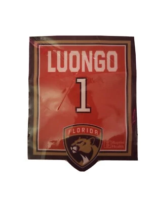 Roberto LUONGO Florida Panthers Commemorative Jersey Retirement Banner Poster - Image 1 of 2