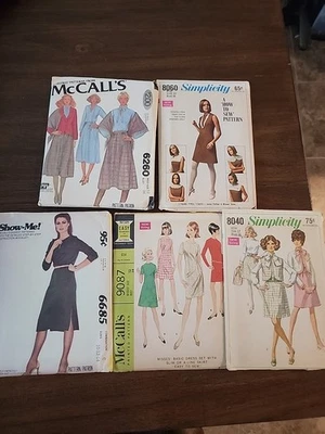 Vintage 1960s-1970s McCall, Simplicity  And Show-Me Pri Ted Patterns - Image 1 of 4