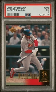 2001 Upper Deck Albert Pujols #295 PSA 5 - Foto 1 di 2