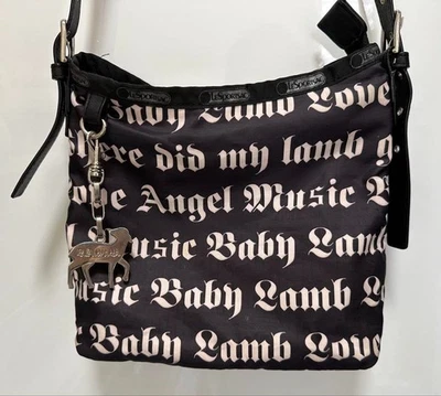 L.A.M.B Gwen Stefani x Lesportsac Shoulder Bag Purse Nylon Brown USED Good Cond — 第 1/4 张图片
